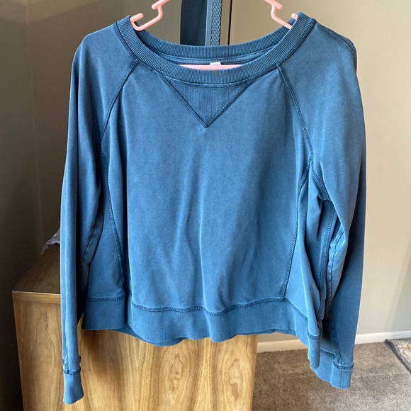 Lululemon Womens Charcoal Gray Long Sleeve Athletic Yoga Crewneck Sweatshirt - Picture 1 of 7